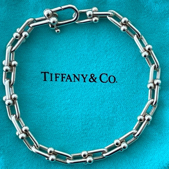 Tiffany & Co. Jewelry - Tiffany and Co. Sterling Silver Hardware small links bracelet